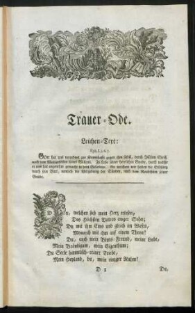 Trauer-Ode