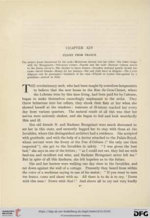 Chapter XIV: Flight from France