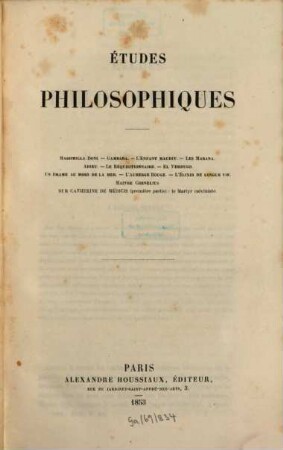 Oeuvres complètes de H. de Balzac. 15, La comédie humaine; 2: Etudes philosophiques; 2