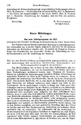 178-183, Kurze Mitteilungen