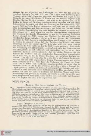 8: Xanten, der Legatenpalast von Vetera