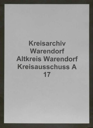 Angestellte des Kreisausschusses, Spez.