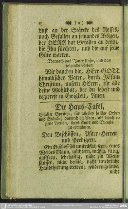 Die Haus-Tafel