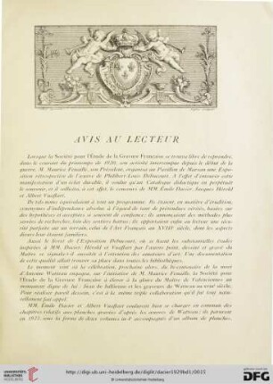Avis au lecteur