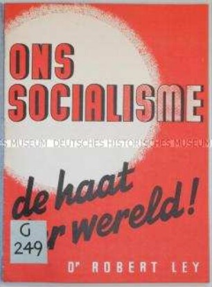 An die Flamen gerichtete nationalsozialistische Propagandaschrift von Robert Ley