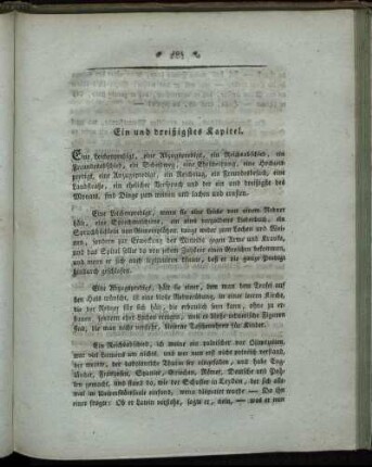 Ein und dreißigstes Kapitel. - Vierzigstes Kapitel.