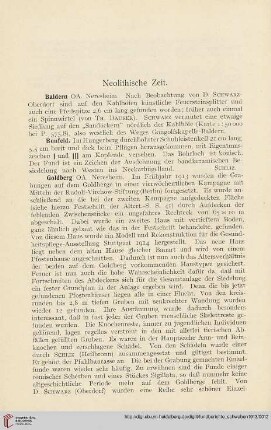 Neolithische Zeit
