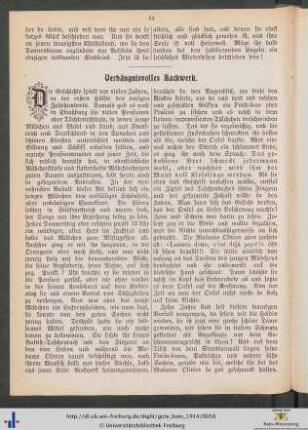 Verhängnisvolles Backwerk.