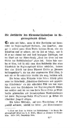 Die Fortschritte des Elementarschulwesens im Regierungsbezirk Erfurt