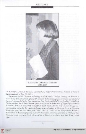 14: Katarzyna Urbaniak-Walczak : 1956-2003
