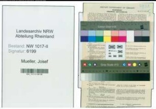 Entnazifizierung Josef Mueller , geb. 02.07.1895 (Reichsbahnbeamter)