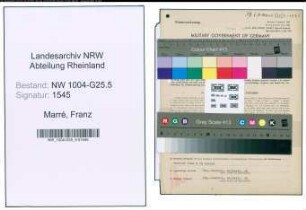 Entnazifizierung Franz Marré , geb. 19.05.1894 (Uhrmachermeister)
