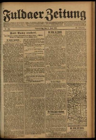 Ausgabe vom Donnerstag, den 08. Juni 1916.