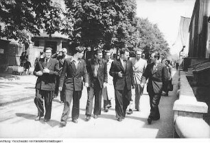 Besuch von Nikolai Michailow, 1. Sekretär des Komsomol, in Sachsen, Mai 1951
