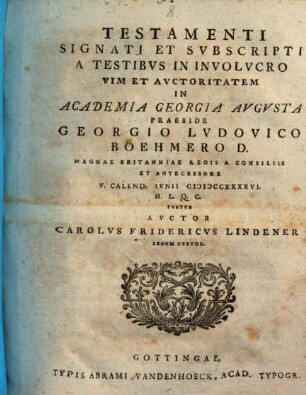 Testamenti Signati Et Svbscripti A Testibvs In Involvcro Vim Et Avctoritam