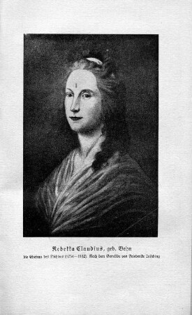 Rebekka Claudius, geb. Behn