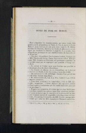 Huile de Foie de Morue.