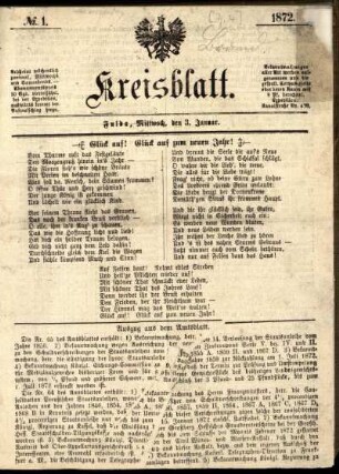 Ausgabe vom Mittwoch, den 03. Januar 1872.