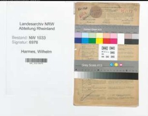 Entnazifizierung Wilhelm Harmes , geb. 03.11.1890 (Polizeimeister)