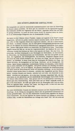 Die künstlerische Gestaltung