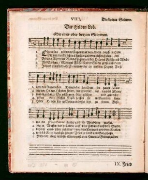 VIII. Der Helden Lob.