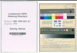 Entnazifizierung Werner Schurig , geb. 16.10.1922 (Polizeibeamter)