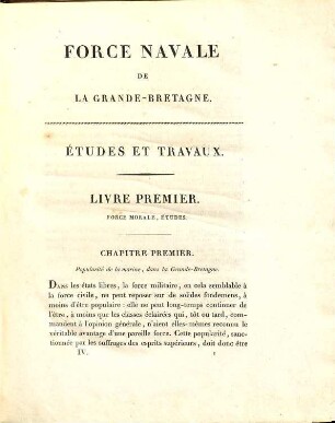 Force navale de la Grande-Bretagne, 2. Études et travaux