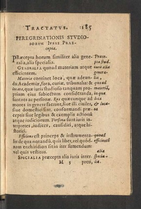 Peregrinationis Studiosorum Iuris Praecepta.