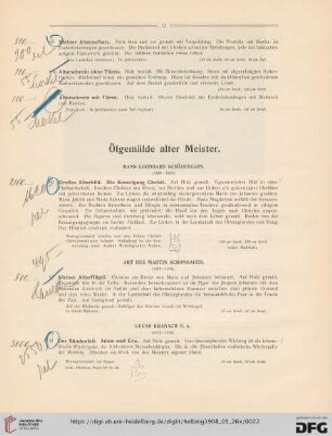 Ölgemälde alter Meister (Nr. 90-96)
