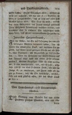 Von Ermahnungs- und Erinnerungsschreiben.