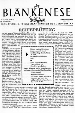 Reifeprüfung