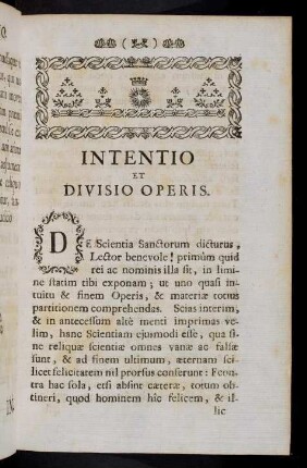 A8r-B4v, Intentio Et Dividio Operis