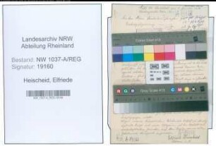 Entnazifizierung Elfriede Heischeid , geb. 00.00.0000 ()