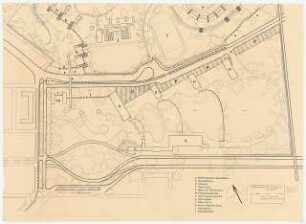 Rennwiesen, Mannheim: Entwurfsplan, Ausstellungsgelände 1:1000