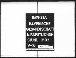 Liberati, Melchior, Marchese, Aufnahme in die Königliche Pagerie zu München