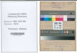 Entnazifizierung Wilhelm Pohlmann , geb. 00.00.0000 (Justizinspektor)