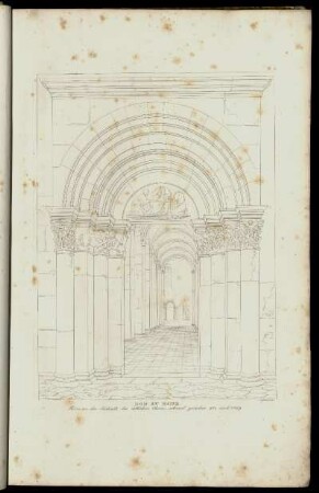 Dom zu Mainz. Thüre an der Südseite des östlichen Chores, erbauet zwischen 978 und 1009