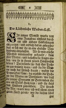 [1. Die Lächerliche Weiber-List. - 237. Kunst und Geschicklichkeit solle man zu allem Guten anwenden.]