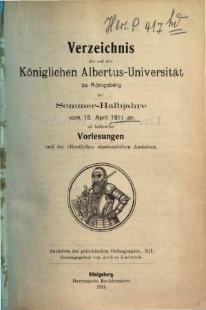 Anekdota zur griechischen Orthographie, 12. SS 1911