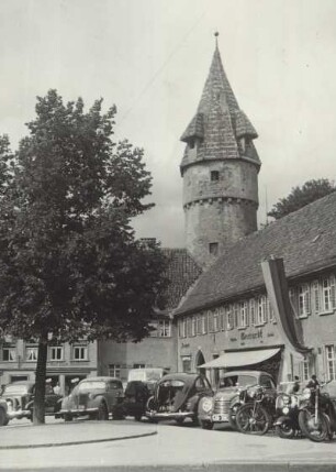 Ravensburg im Allgäu. Grüner Turm