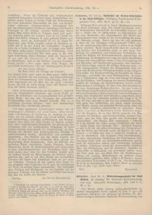 84-85 [Rezension] Hölscher, L., Reformationsgeschichte der Stadt Herford