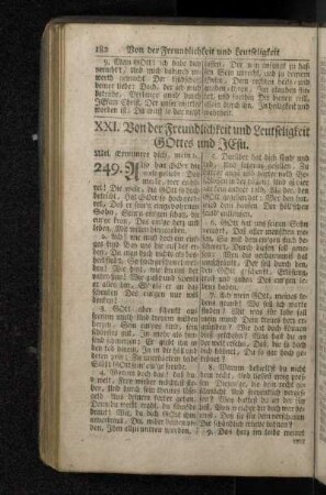 XXI. Von der Freundlichkeit und Leutseligkeit Gottes und Jesu.