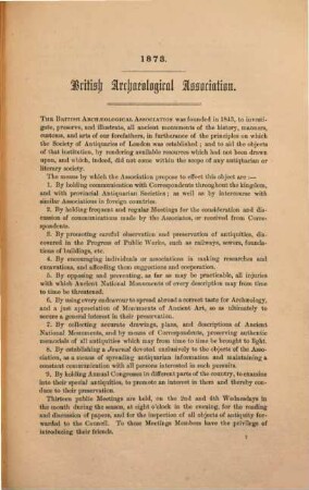 The journal of the British Archaeological Association. 29. 1873