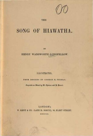 The song of Hiawatha