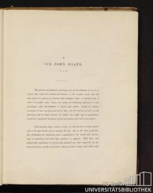 To Sir John Soane, &c. &c. &c.