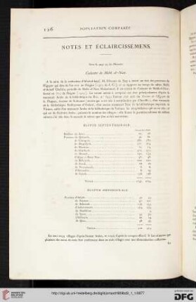Notes et éclaircissemens