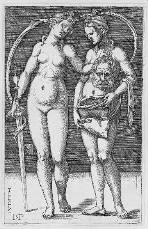 Judith und ihre Magd mit dem Haupte des Holofernes