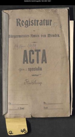 Vertriebene, Fahnenflüchtige, Flüchtlinge