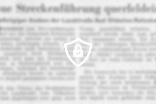 Neue Streckenführung querfeldein?