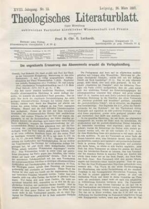 137-142 [Rezension] Cornill, Carl Heinrich, Einleitung in das Alte Testament
